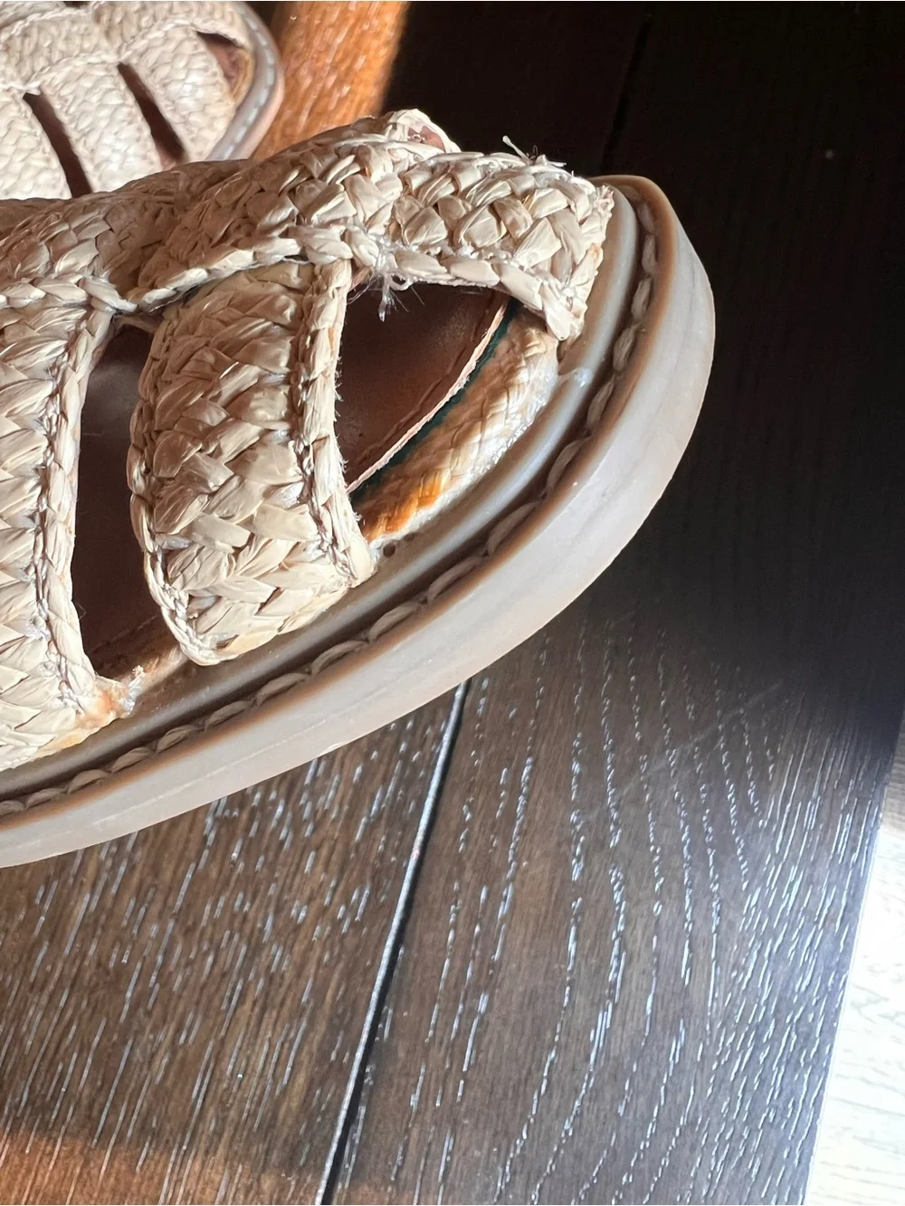 NWOT! Dolce Vita DV Falcun Raffia Buckle Woven Sandals Size 6